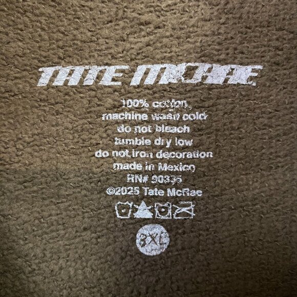 Tate McRae So Close to What Star Brown hoodie size 3XL - Picture 4 of 4